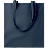 a blue bag with a handle