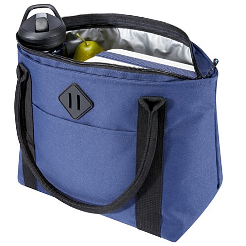 Additional Image 4 - a blue bag with black handles