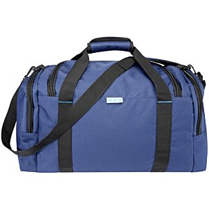 Additional Image 1 - a blue duffel bag with black straps