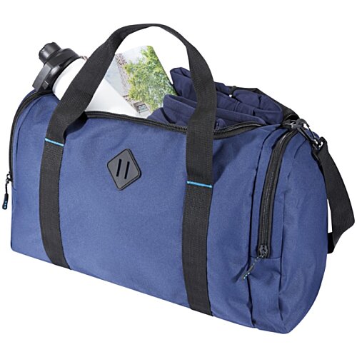 Additional Image 5 - a blue duffel bag with black straps