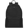 a black backpack with a handle