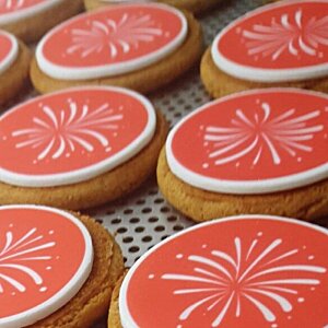 Additional Image 2 - a group of cookies with red frosting