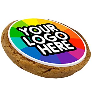 Additional Image 5 - a round cookie with a logo on it