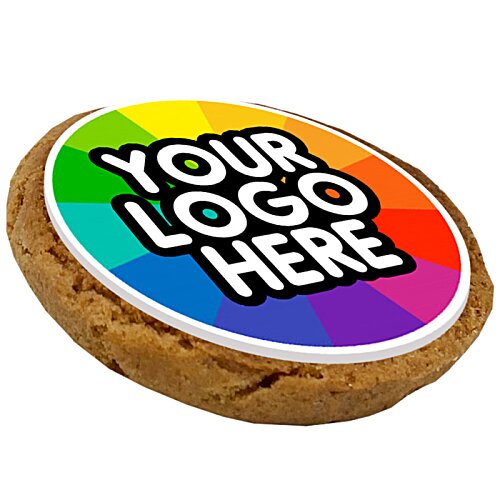 Additional Image 5 - a round cookie with a logo on it