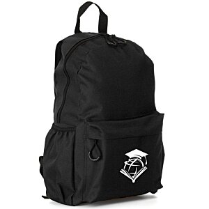 Additional Image 1 - a black backpack with a white logo