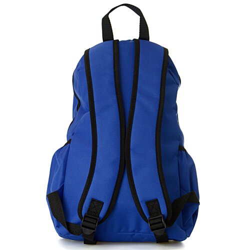 Additional Image 4 - a blue backpack with black straps