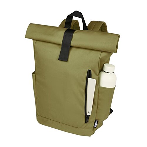 Additional Image 6 - a green backpack with a black strap
