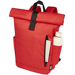 Additional Image 2 - a red backpack with a black strap
