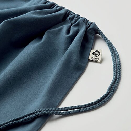 Additional Image 6 - a close up of a blue drawstring bag