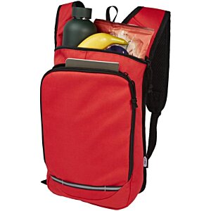 Additional Image 5 - a red backpack with a zipper