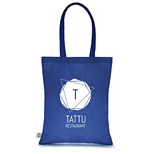 Additional Image 2 - a blue bag with a white clock on it