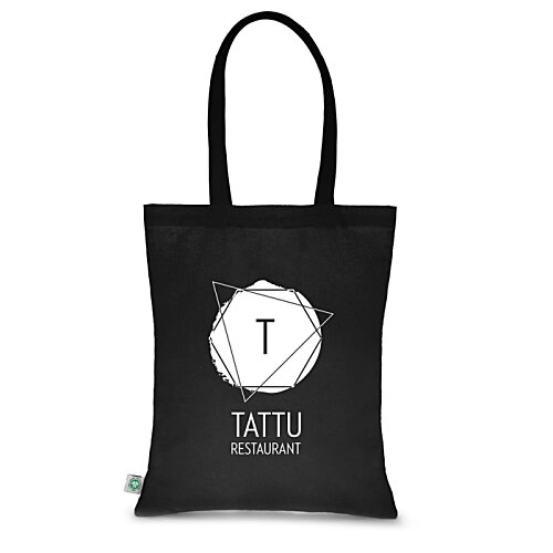 Additional Image 4 - a black bag with a white circle on it
