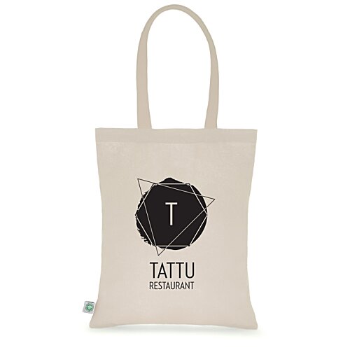 Additional Image 5 - a white bag with a black circle on it