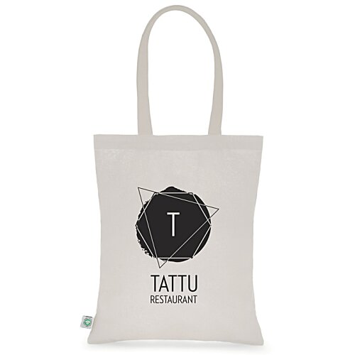 Additional Image 7 - a white bag with a black circle on it