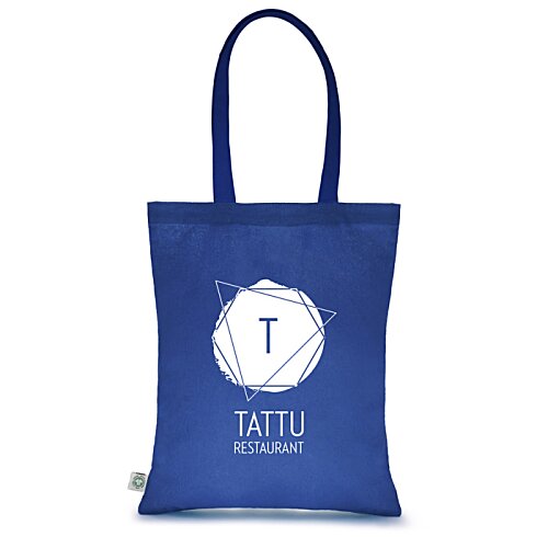 Additional Image 2 - a blue bag with a white clock on it