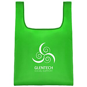 Additional Image 3 - a green plastic bag with a logo