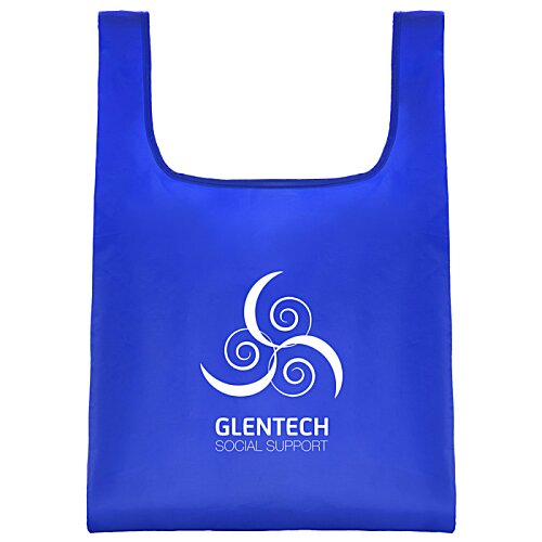 Additional Image 2 - a blue plastic bag with a logo
