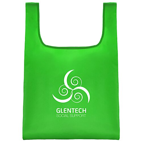 Additional Image 3 - a green plastic bag with a logo