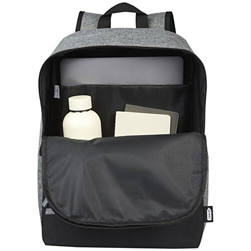 Additional Image 4 - a black backpack with a white object inside