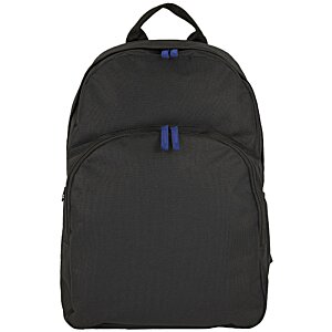 Additional Image 1 - a black backpack with blue accents
