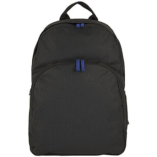 Additional Image 1 - a black backpack with blue accents