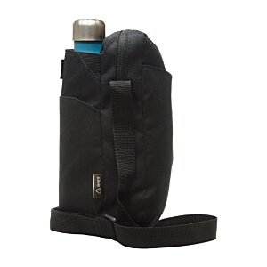 Additional Image 2 - a black water bottle with a strap