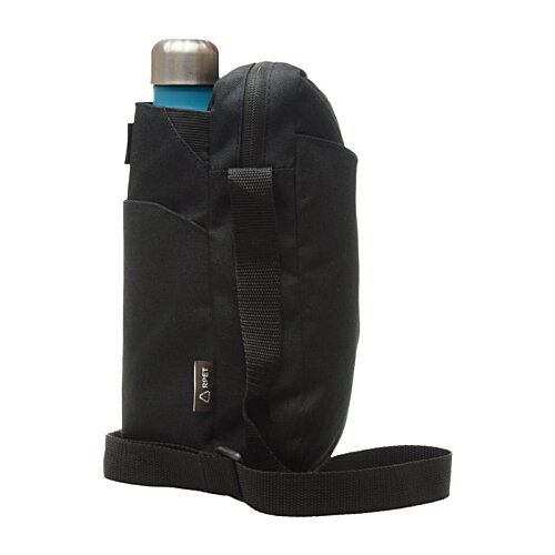 Additional Image 2 - a black water bottle with a strap