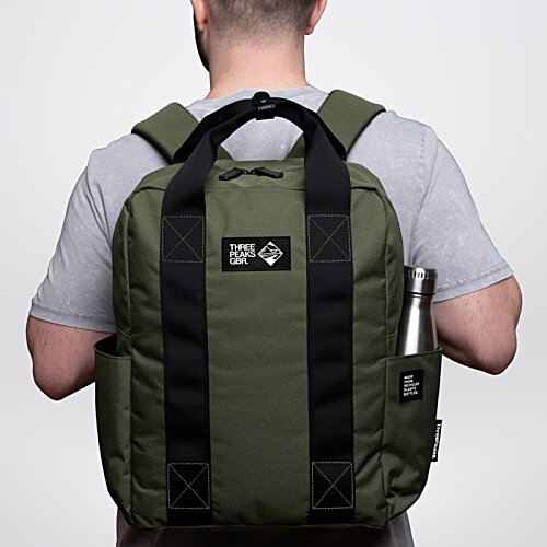 Additional Image 18 - a back view of a man wearing a backpack