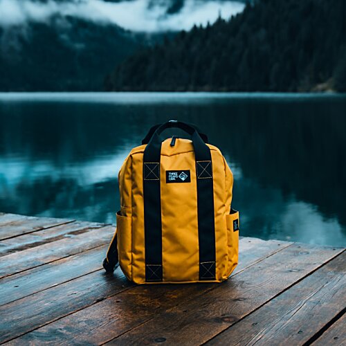 Additional Image 21 - a yellow backpack on a wooden platform