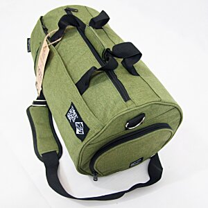 Additional Image 4 - a green duffel bag with black straps