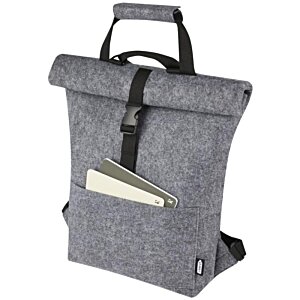 Additional Image 4 - a grey backpack with a black strap