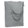 a grey bag with a handle