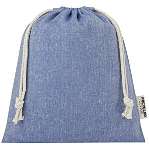 Additional Image 3 - a blue bag with white string