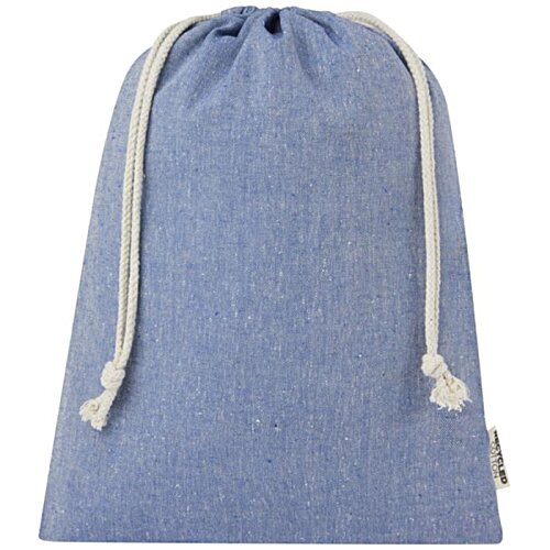 Additional Image 2 - a blue bag with white string