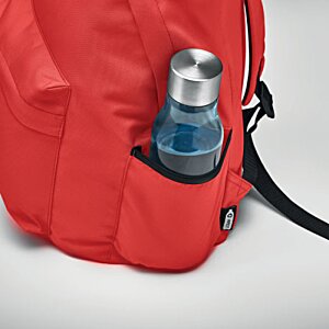 Additional Image 6 - a red backpack with a bottle in it