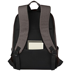 Additional Image 5 - a black backpack with grey straps