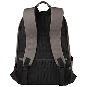 Additional Image 1 - a black backpack with grey straps