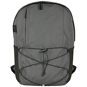 Additional Image 2 - a grey backpack with black straps