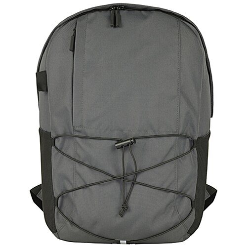 Additional Image 2 - a grey backpack with black straps