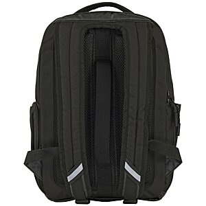 Additional Image 1 - a black backpack with a white stripe