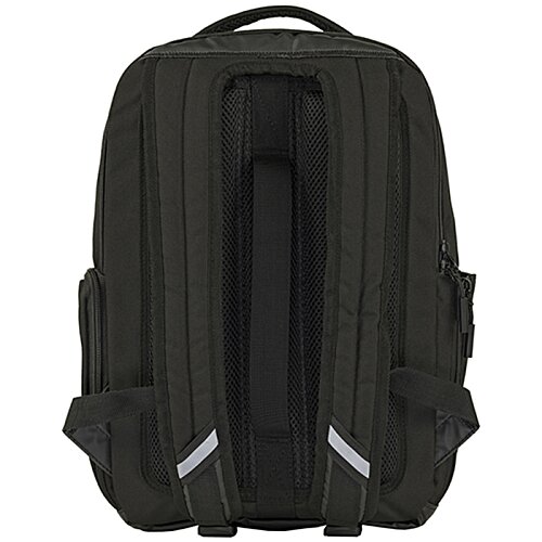 Additional Image 1 - a black backpack with a white stripe