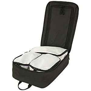 Additional Image 2 - a black suitcase with a white cover