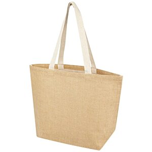 Additional Image 2 - a tan bag with white handles
