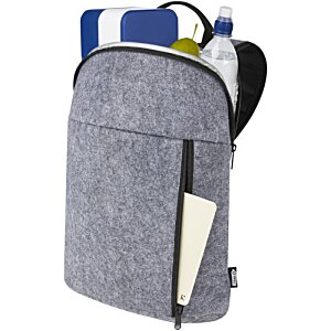 Additional Image 4 - a backpack with a bottle of water and a book
