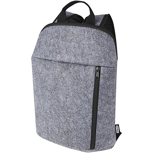 Additional Image 5 - a grey backpack with a black zipper
