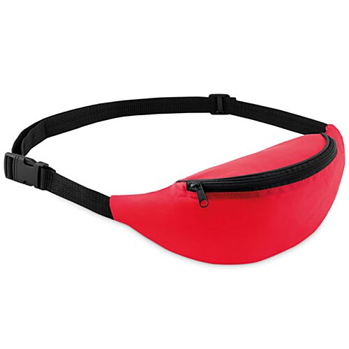 Additional Image 4 - a red waist bag with black straps