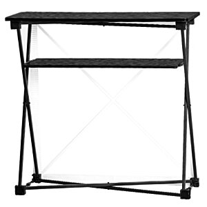 Additional Image 3 - a black table with metal legs