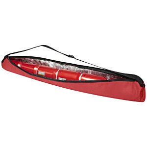 Additional Image 2 - a red canoe with a black strap