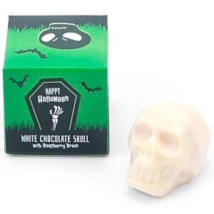 Additional Image 2 - a small plastic skull next to a green box