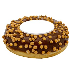 Additional Image 1 - a donut with chocolate frosting and orange sprinkles
